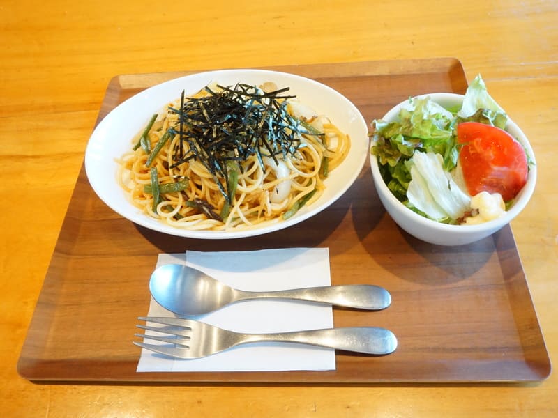 山菜ときのこのスパゲッティ(1100円)　画像提供：junjun