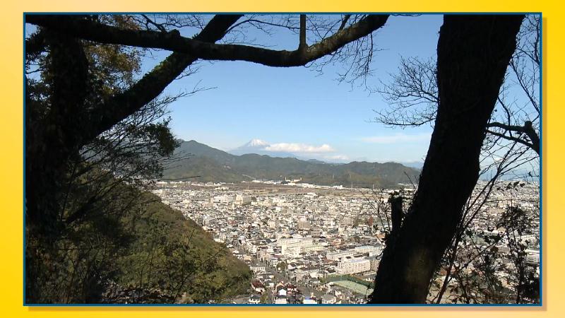 市街地方面の景色　富士山が見える