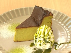 煎茶のバスクチーズケーキ(680円)