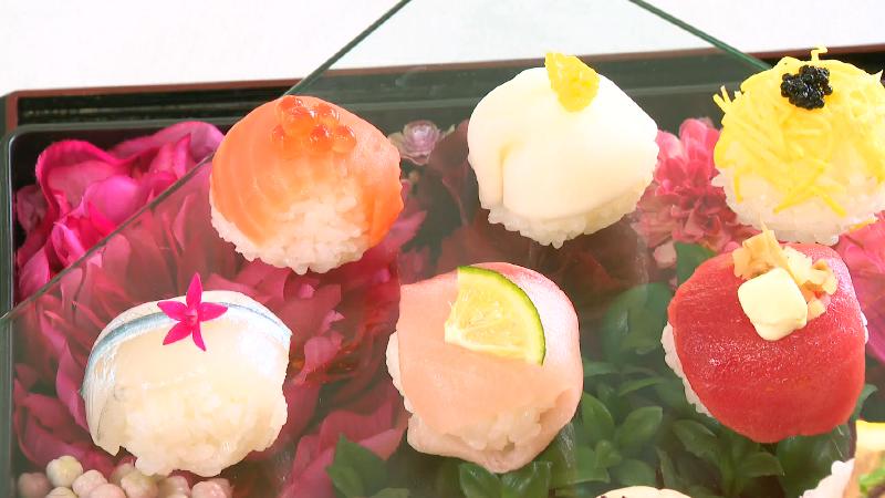 完成した手まりずし