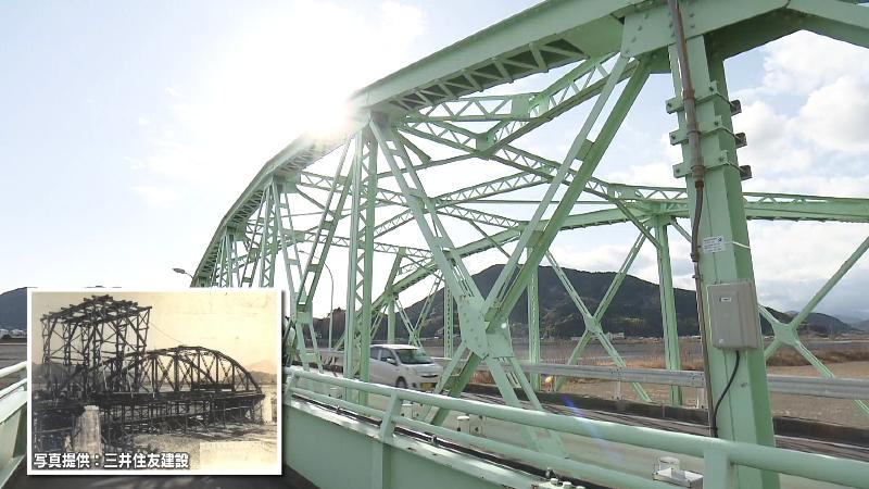 100年前に作られた安倍川橋の今と昔の画像