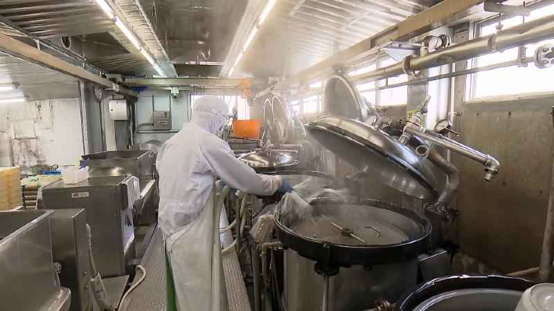 粒あん工場の様子