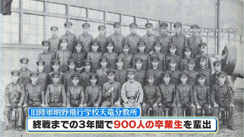 かつて公園にあった飛行学校は終戦までの3年間で900人の卒業生を輩出