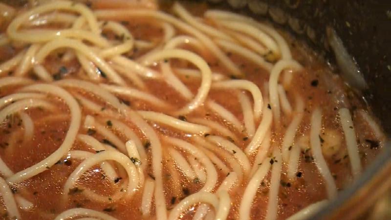 パスタの調理