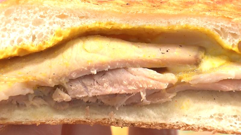 キューバサンドの断面