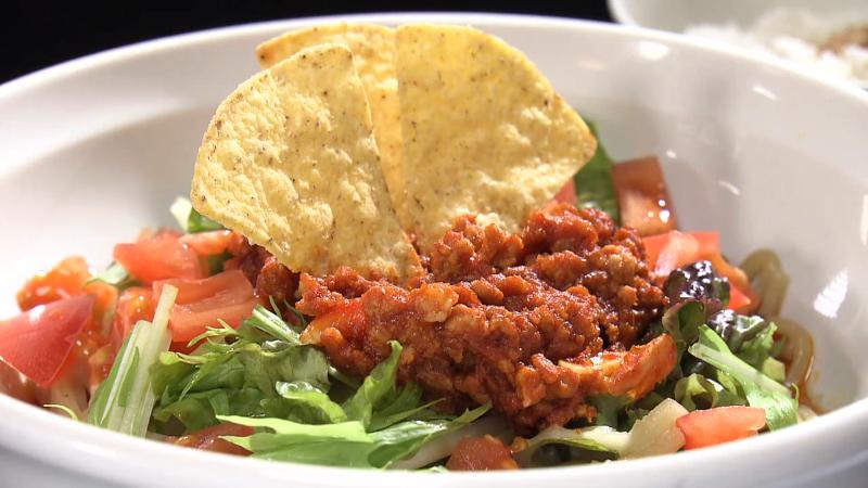 たこミートのトッピング