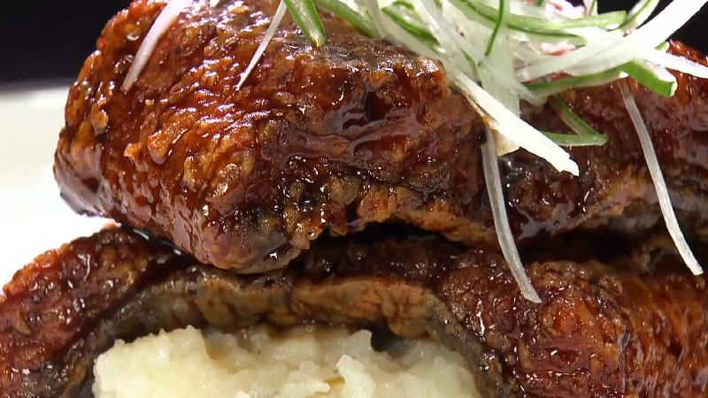 遠州鰻の黒酢ソース