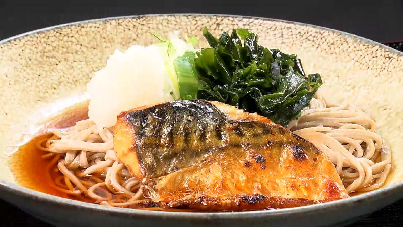 焼きサバおろしそば