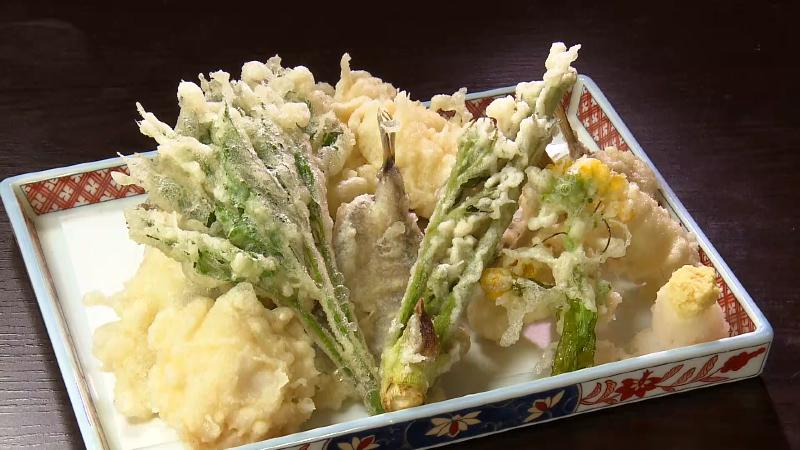 天ぷらの盛り合わせ