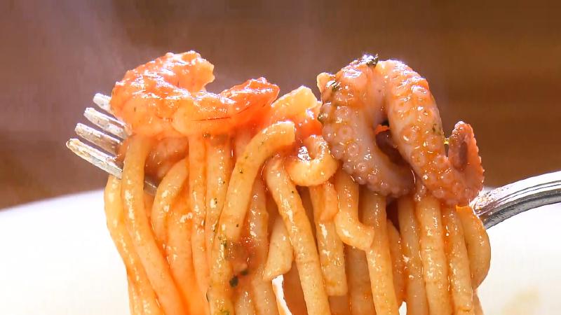 魚介のマリナーラ(自家製ビゴリ)