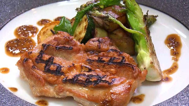 地養鳥のグリル