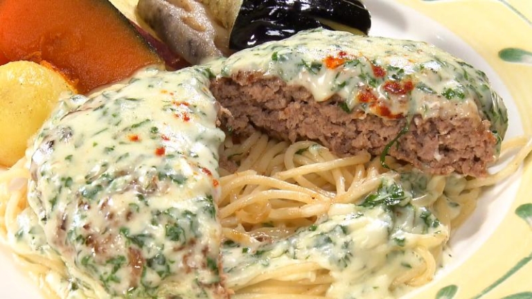 クリームしそハンバーグ