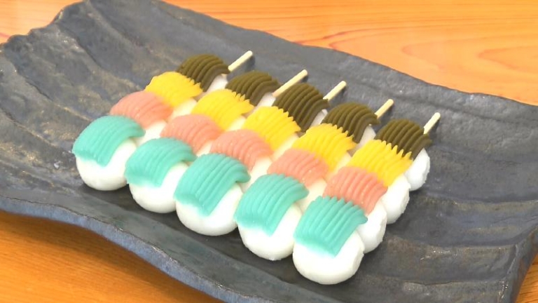 カラフルあん団子