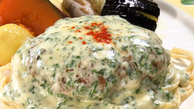 クリームしそハンバーグ