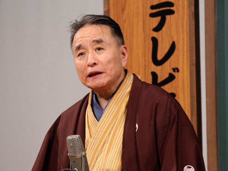 テレビ寺子屋で講義を行う落語家・立川談慶さん
