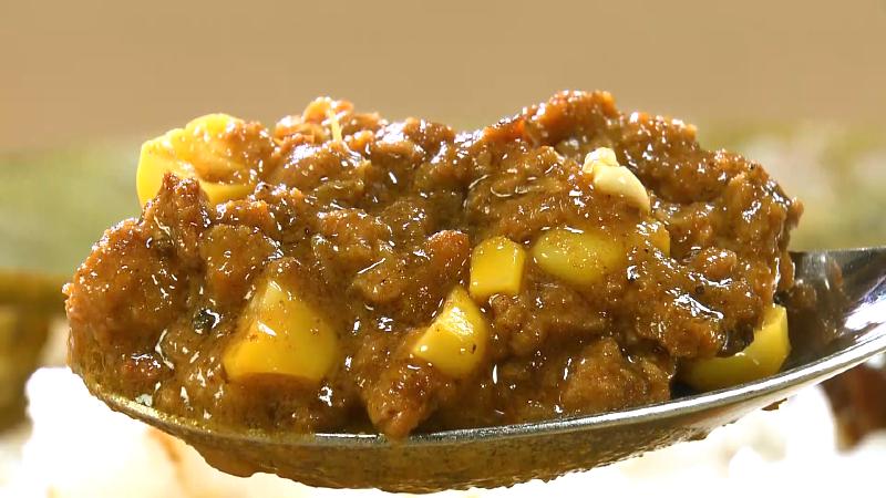 トウモロコシのドライカレー