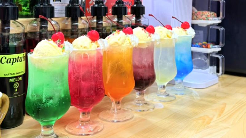 6種類のソーダフロート