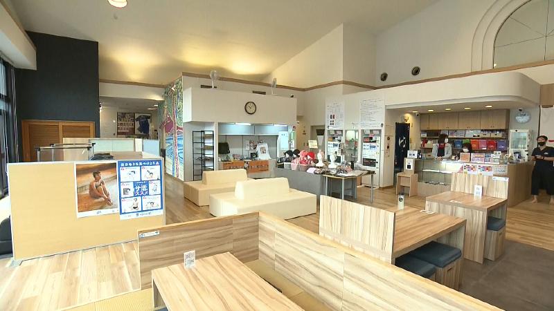 ゆったり過ごせる売店