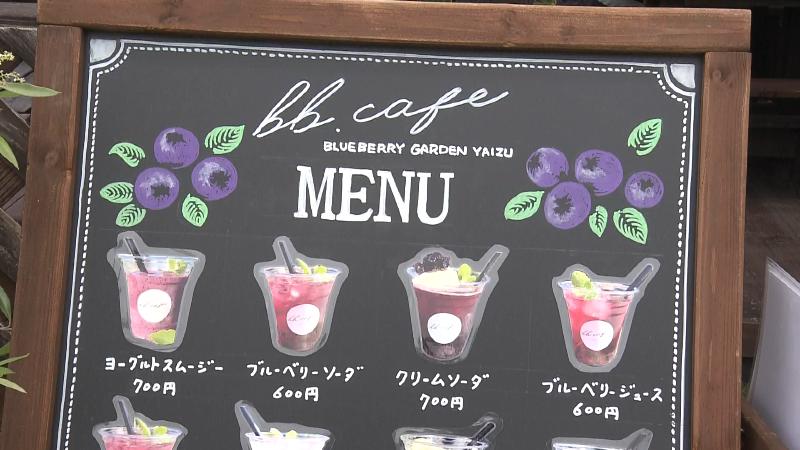 カフェのメニュー表