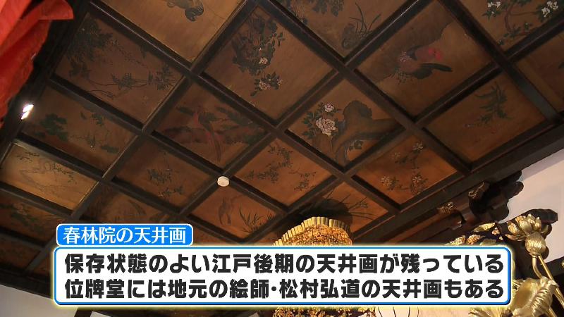 江戸時代に描かれた天井画