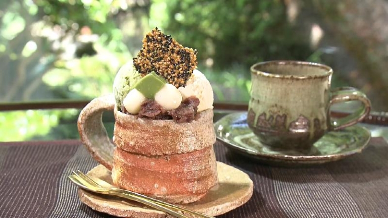 抹茶のハルノヒパフェ(1200円)