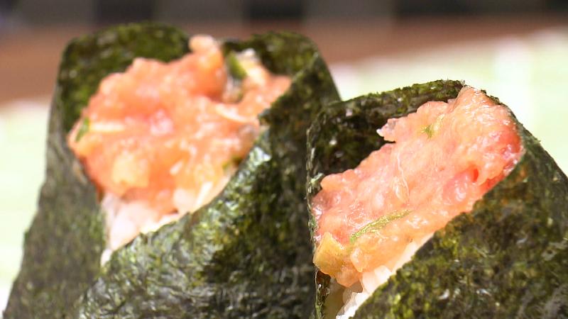 ねぎトロのおにぎり