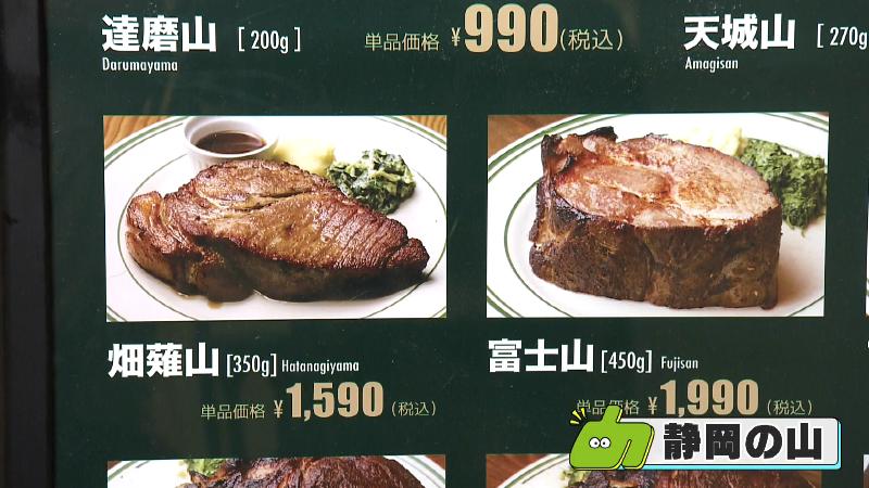 メニューは静岡の山を基に