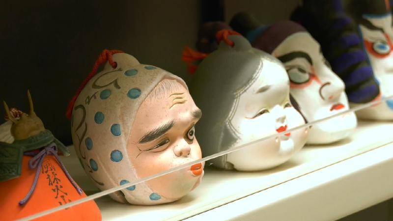 展示されている土鈴