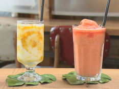 トマトの飲むヨーグルトとトマトスムージー