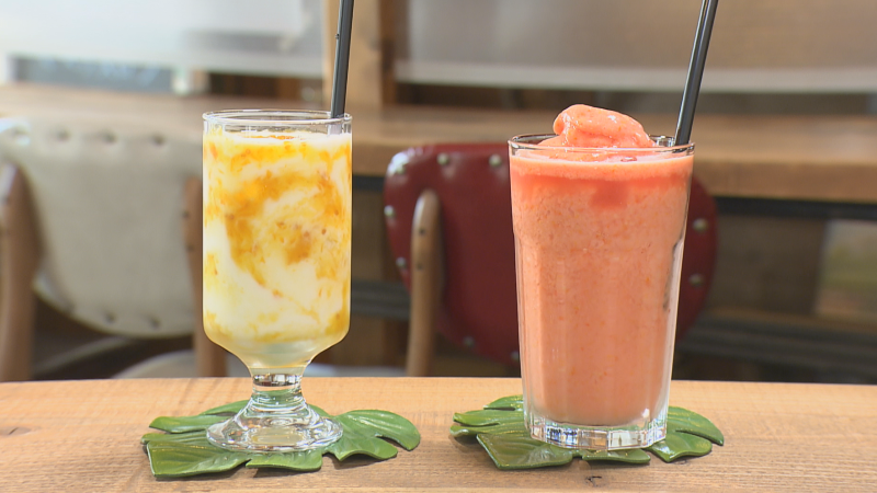 トマトの飲むヨーグルトとトマトスムージー