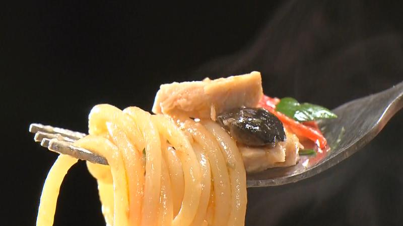 マグロとブラックオリーブのパスタ(1100円)