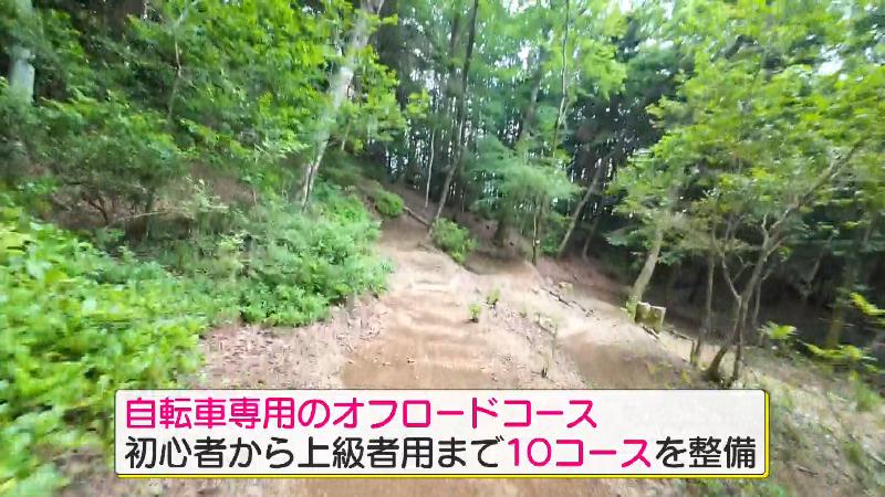 自転車専用のオフロードコースとして10コースを備えている