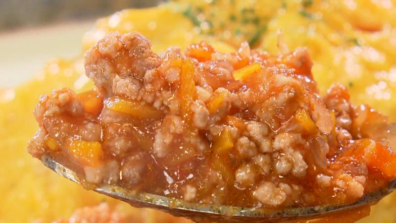 レンコンの炙りチーズ ミートオムライス