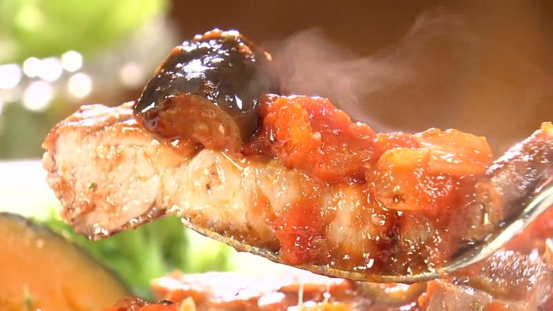 国産豚肉のグリエ・ラタトゥイユソース