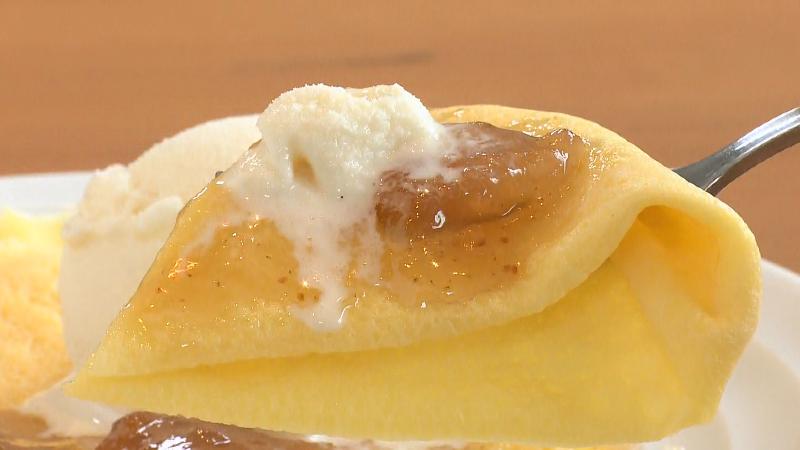 クレープ(いちぢくジャム＋バニラアイス)