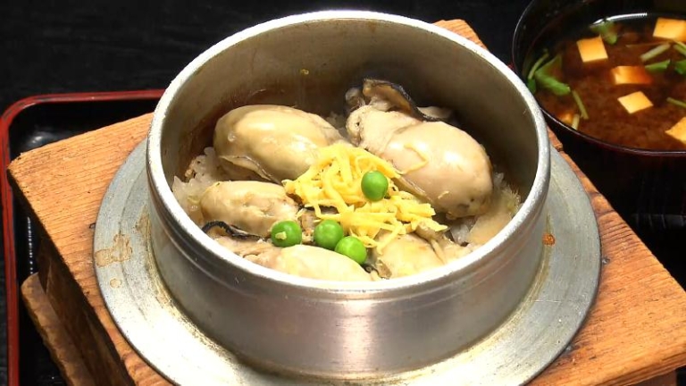 かき釜飯定食(2200円)