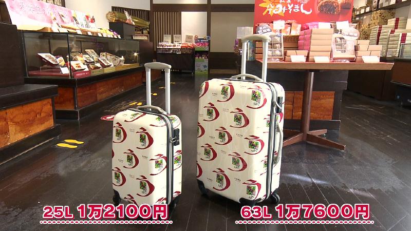うなぎパイキャリーケース(63L・1万7600円／25L・1万2100円)