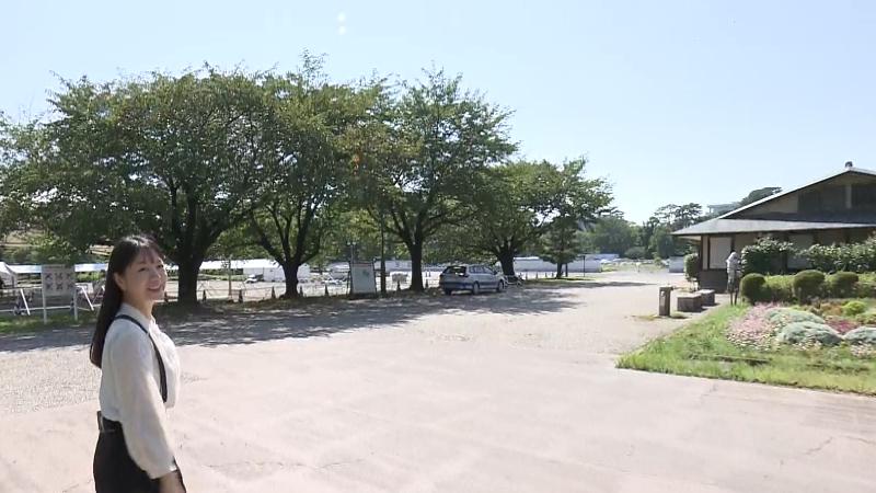 駿府城公園の外観と室伏アナ