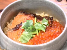 富士鱒の釜飯(2530円)