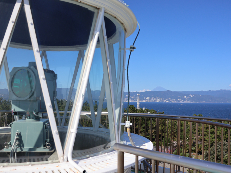 初島灯台の上からの眺め