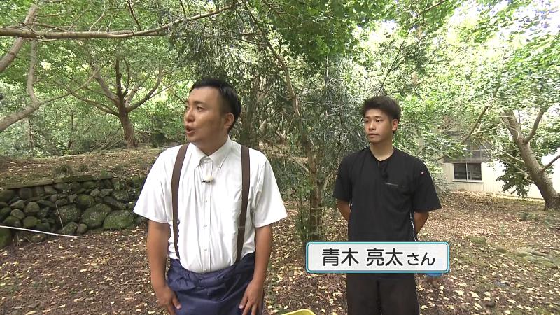 にむらリポーターとぎんなん生産者の青木さん
