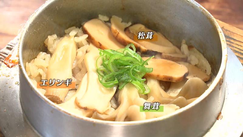 マツタケ・マイタケ・エリンギを使用