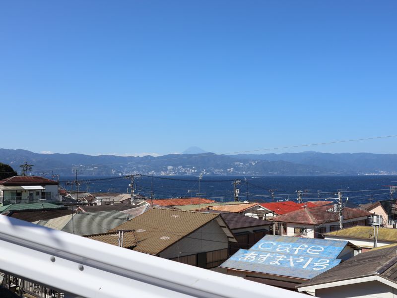 初島から見える富士山