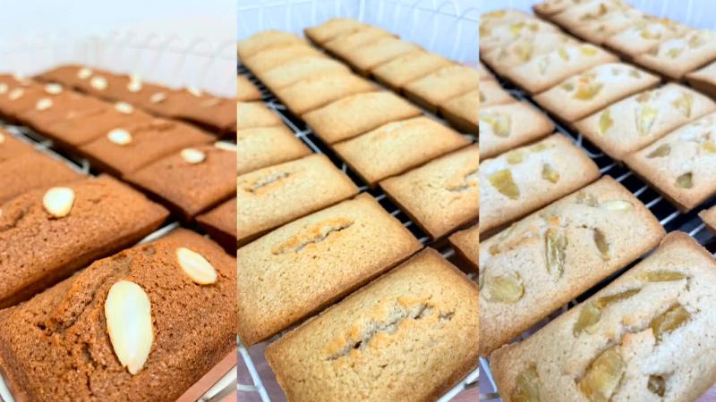 3種類のフィナンシェ