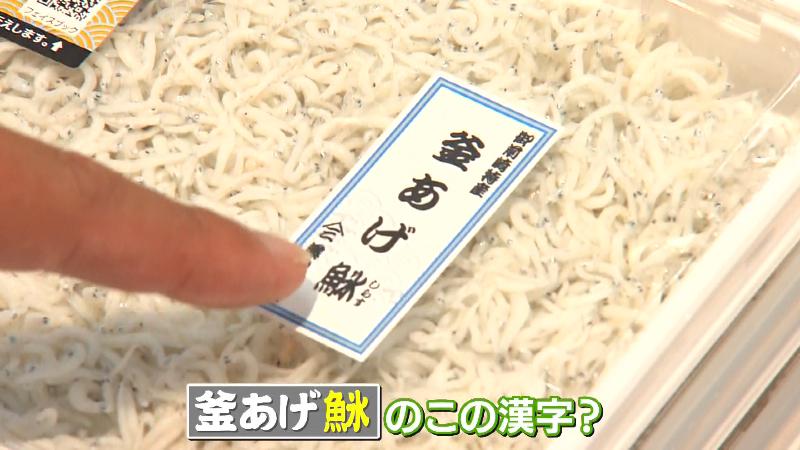 シラスの漢字は魚へんに氷