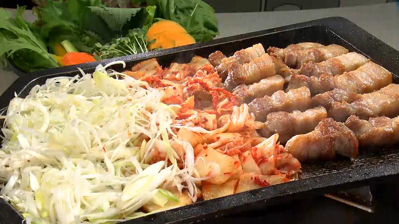 ヘルシーサムギョプサルセット(一人前・2200円)