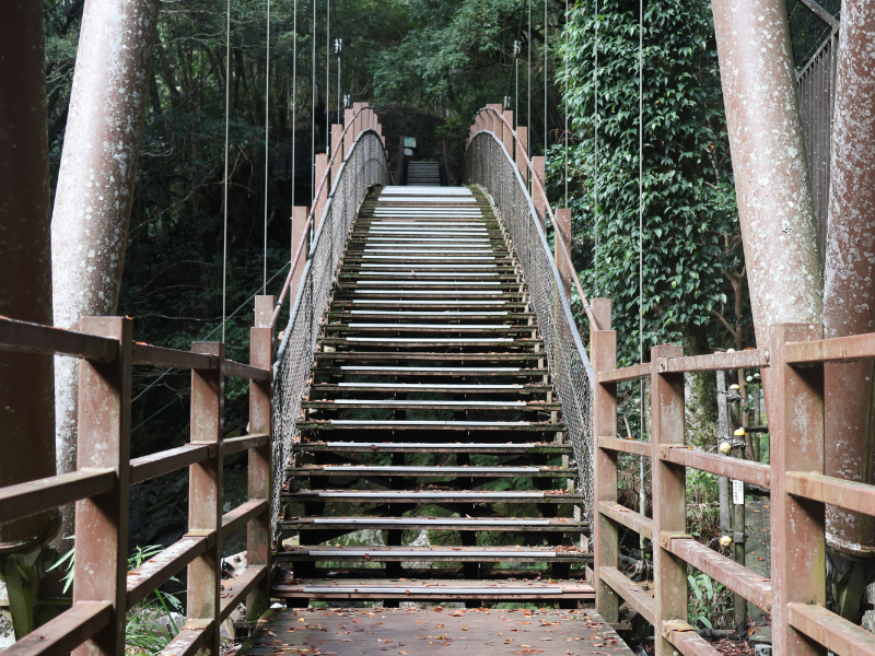 遊歩道にかかる橋