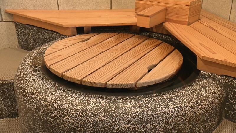 大正時代の五右衛門風呂の足湯