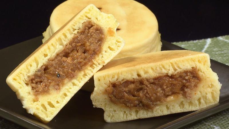 すんぷ焼き「肉みそ」の断面