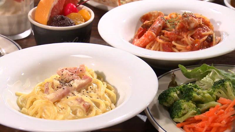 カルボナーラとペスカトーレ・ロッソ